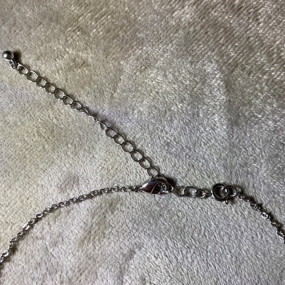 Vintage Avon Marcasite Necklace - Stamped SP - 15” w/ 3 1/2” extender - Picture 7 of 9